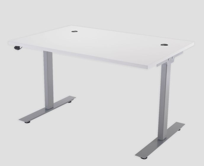 E Desk KD 1200 X 800 White-White 