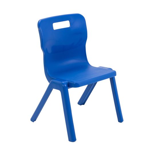 Titan Antibacterial One Piece Chair Size 3 - Blue 