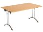 One Union Folding Table 1400 X 700 Chrome Frame Rectangular Top