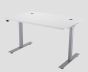 E Desk KD 1600 X 800 White-Silver 