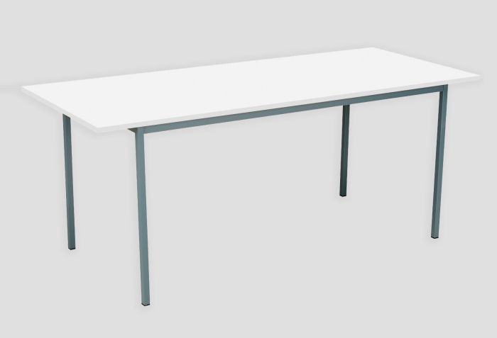 Eco 18 1800X750 4 Legged Rectangular Desk White-Black 