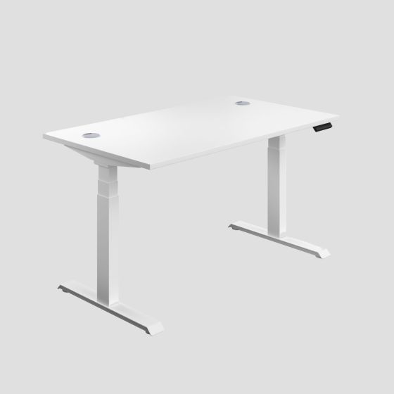 Economy Sit Stand Desk 1200 X 800 White-White 