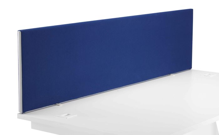 1600 Straight Upholstered Desktop Screen Royal Blue 