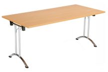 One Union Folding Table 1600 X 800 Chrome Frame Rectangular Top