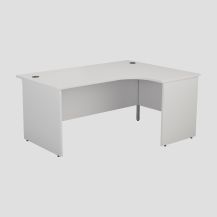 1200X1200 Panel Right Hand Radial Desk White  