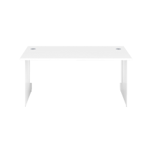 1600X800 Panel Rectangular Desk White-White 