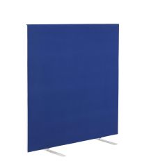 1200W X 1200H Upholstered Floor Standing Screen Straight Royal Blue 