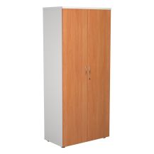 1800 Wooden Cupboard (450mm Deep) White Carcass Beech Doors