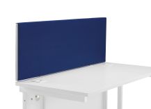 1400 Straight Upholstered Desktop Screen Royal Blue 