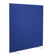 1600W X 1600H Upholstered Floor Standing Screen Straight Royal Blue 