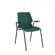 Titan Uni 4 Leg Chair With Arms - Grey Frame/ Colour Seat