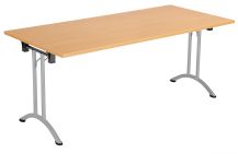 One Union Folding Table 1600 X 800 Silver Frame Rectangular Top