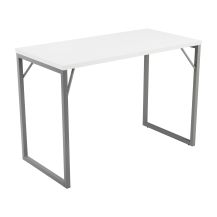 Picnic Bench High Table Silver 36mm White Top  