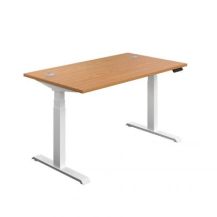 Economy Sit Stand Desk 1400 X 800 - White Frame