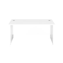 1800X800 Panel Rectangular Desk White-White 