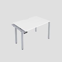 CB 1 Person Extension Bench 1200 X 800 Cut Out White-Silver 