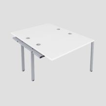 CB 2 Person Extension Bench 1600 X 800 Cable Port White-Silver 