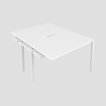 CB 2 Person Extension Bench 1600 X 800 Cut Out White-White 