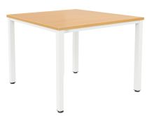 Fraction Infinity 140 X 140 Meeting Table - With White Legs