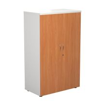 1600 Wooden Cupboard (450mm Deep) White Carcass Doors