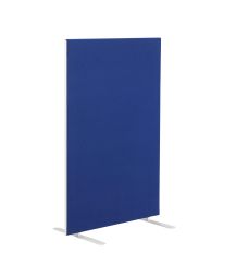 1200W X 1600H Upholstered Floor Standing Screen Straight Royal Blue 