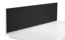 1800 Straight Upholstered Desktop Screen Black 