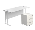 Big Bundle Deal - 1400 Rect Desk & 3 Drawer Pedestals 