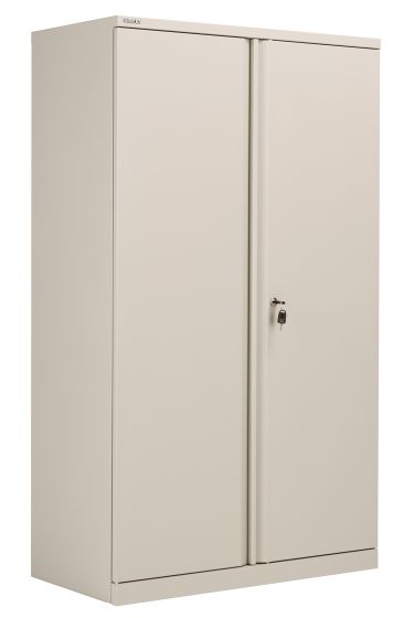 Bisley Essentials Steel Double Door 1585 Cupboard - Goose Grey 