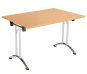 One Union Folding Table 1200 X 800 Chrome Frame Rectangular Top