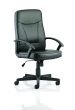 Blitz Executive Black Chair Black Soft Bonded Leather With Arms