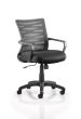 Vortex Task Operator Chair Black Mesh Back With Arms