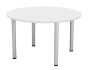 One Fraction Plus 1200 Circular Meeting Table White 
