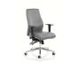 Onyx Ergo Posture Chair Grey Soft Bonded Leather Without Headrest With Arms