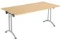 One Union Folding Table 1600 X 800 Silver Frame Rectangular Top