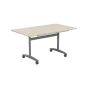 One Tilting Table 1200 X 800 Silver Legs Top
