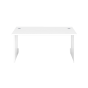 1200X800 Panel Rectangular Desk White-White 