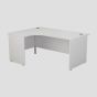1400X1200 Panel Left Hand Radial Desk White  