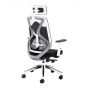 Maldini High Back Mesh Chair White Plastic And Black Mesh  