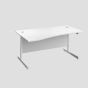 1600X1000 Single Upright Left Hand Wave Desk White-White 