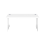 1600X600 Panel Rectangular Desk White-White 