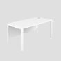 1600X800 Goal Post Rectangular Desk White-White 