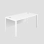 1800X800 Goal Post Rectangular Desk White-White 