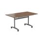 One Tilting Table 1400 X 700 Silver Legs Top