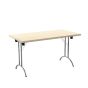 One Union Folding Table 1400 X 700 Silver Frame Rectangular Top