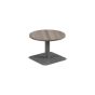 Contract Table Low 600mm - Silver Frame