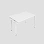 CB 1 Person Extension Bench 1400 X 800 Cut Out White-White 