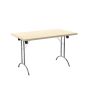 One Union Folding Table 1200 X 700 Silver Frame Rectangular Top