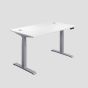 Economy Sit Stand Desk 1600 X 800 White-Silver 