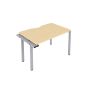 CB 1 Person Extension Bench 1600 X 800 Cut Out - Silver 