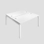 Premium 2 Person Bench 1600 X 800 Cable Port White-White 